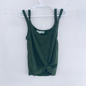 Urban Outfitters green croped tank top